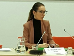 28 November 2018 MP Maja Videnovic at the on the role of national parliaments in the application the standards of the European Convention on Human Rights and the supervision of the execution of judgments and decisions of the European Court of Human Rights